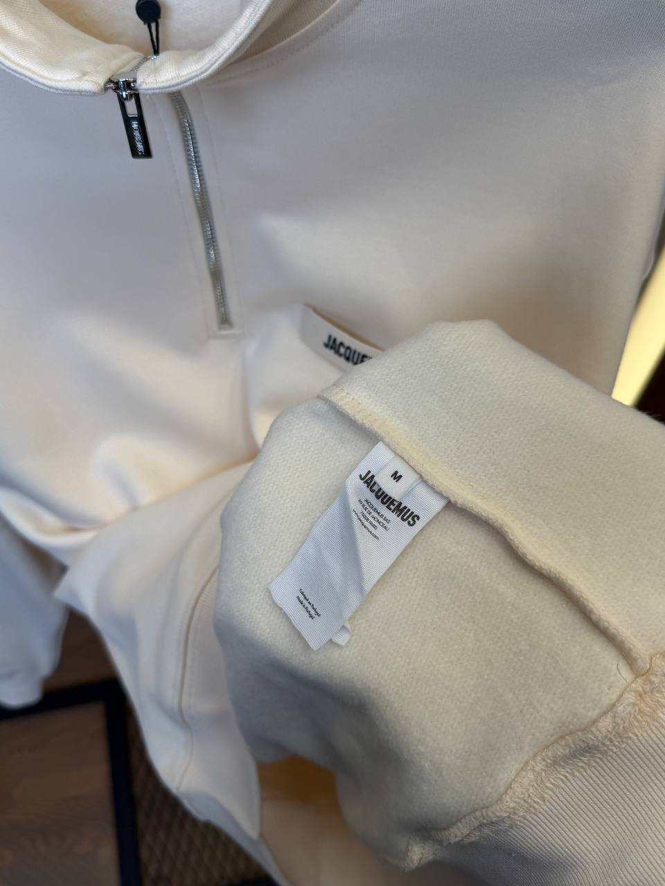 Jacquemus The Gros Grain zipped-rollneck sweatshirt