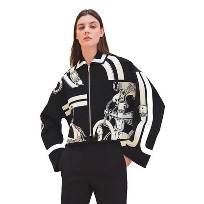 Hemres Graphic Zip Jacket