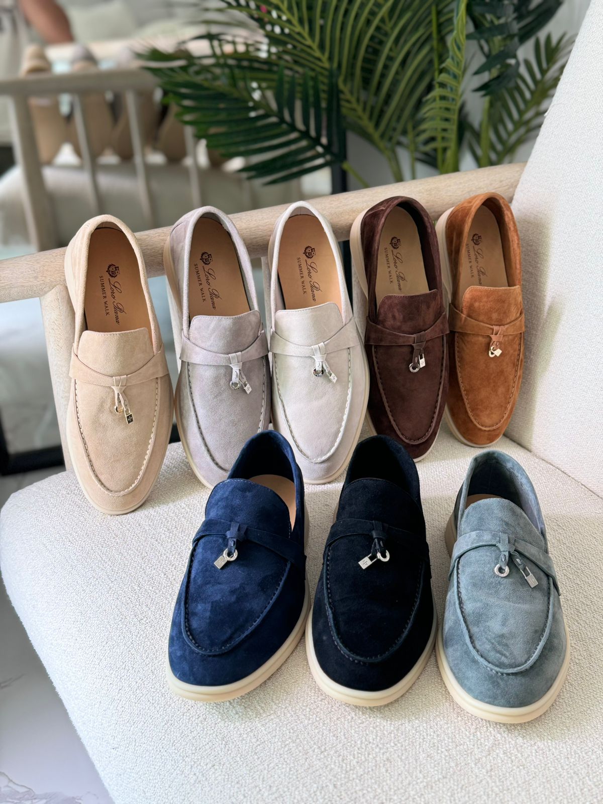 Loropiana Summer Walk Suede Loafers
