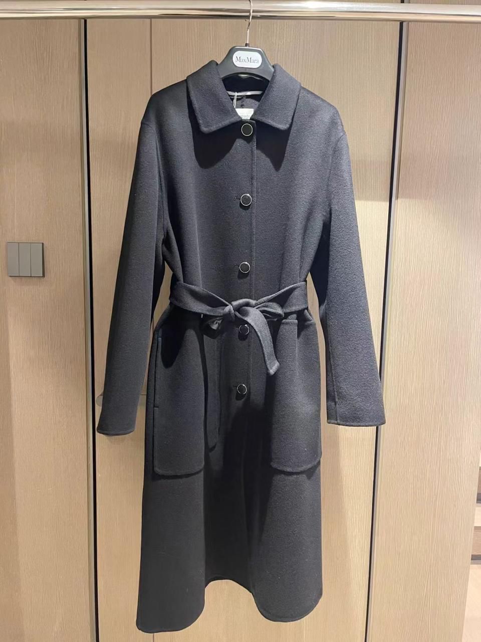 Louis Hemres Elegant Wool Button-Front Long Coat