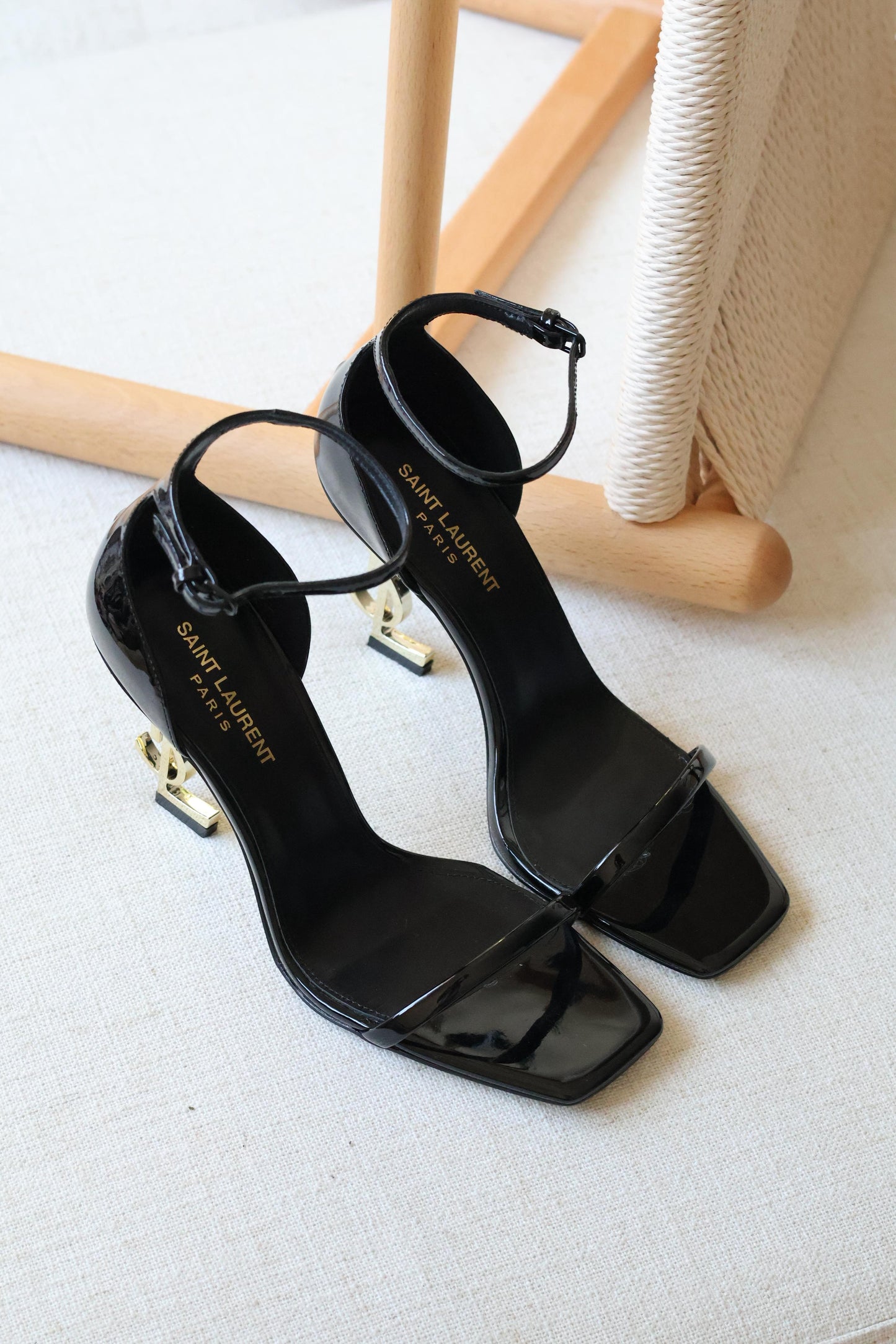 YSL Signature Logo-Heel Sandal