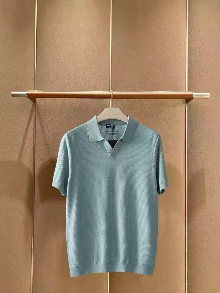 Zegna Short-Sleeve Knit Polo