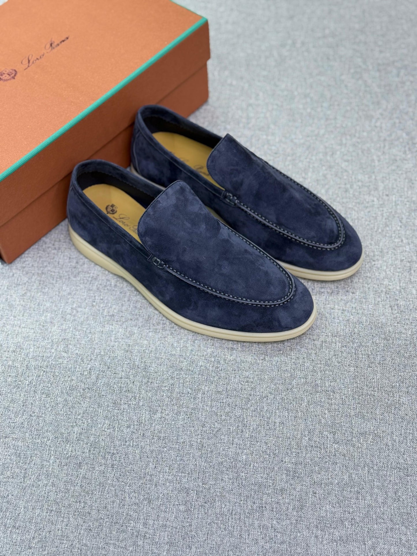 Loro Piana Suede Summer Walk Loafer