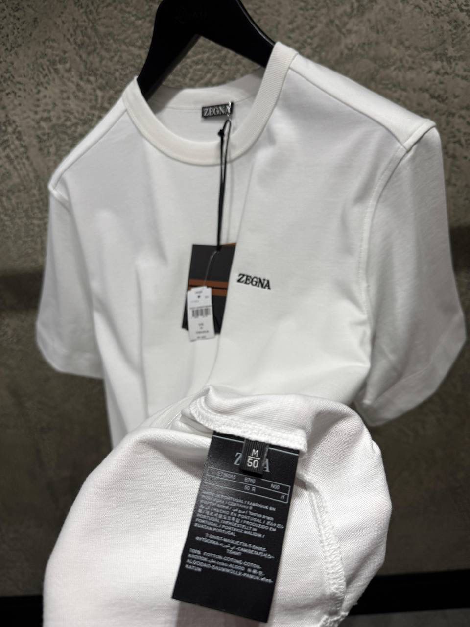 Zegna logo-embroidered cotton T-shirt