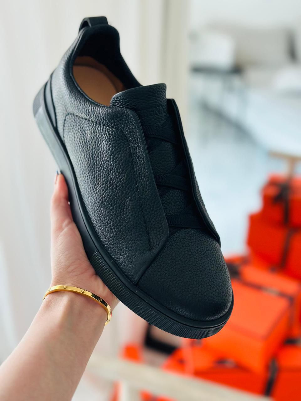 Zegna Deerskin Triple Stitch™ Sneakers