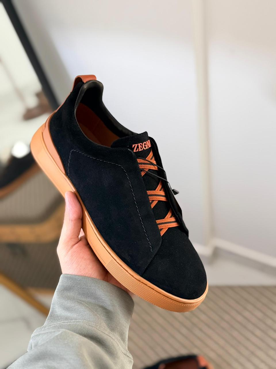 Zegna Suede Triple Stitch™ Sneakers