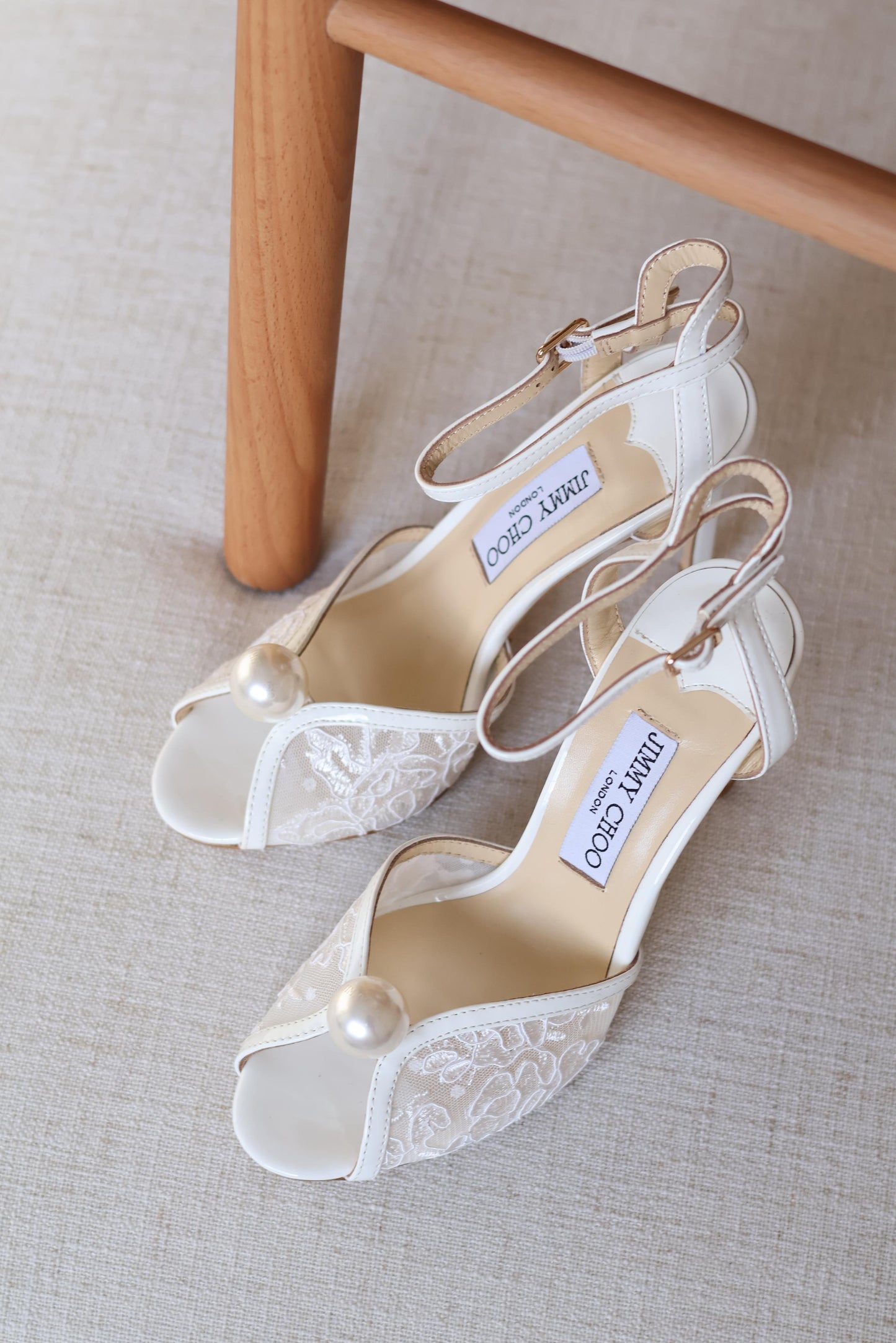 Jimmy Choo Elegant Pearl Detail Women’s Sandals