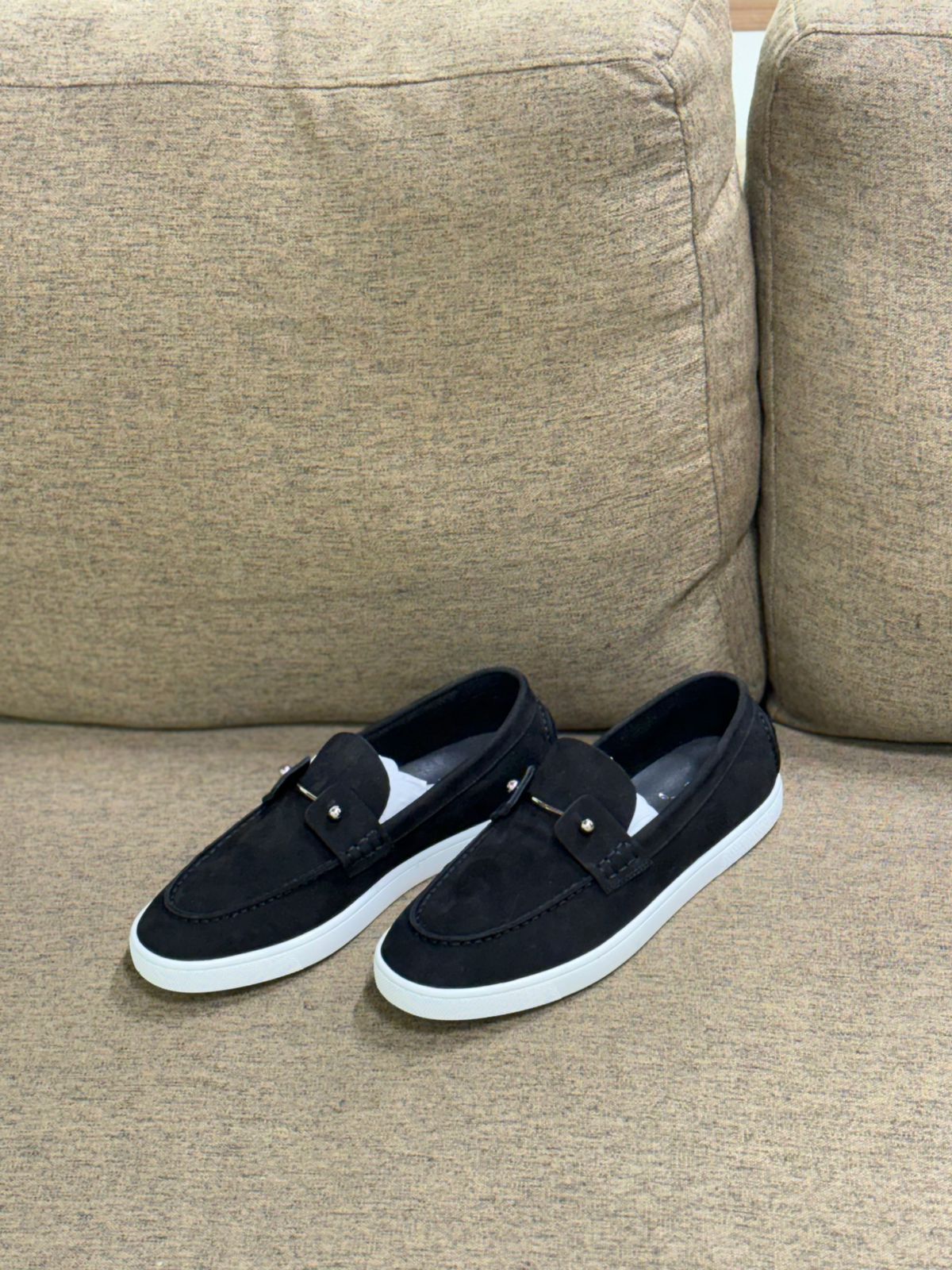 Christian Louboutin Elegant Slip-On Leather Loafers