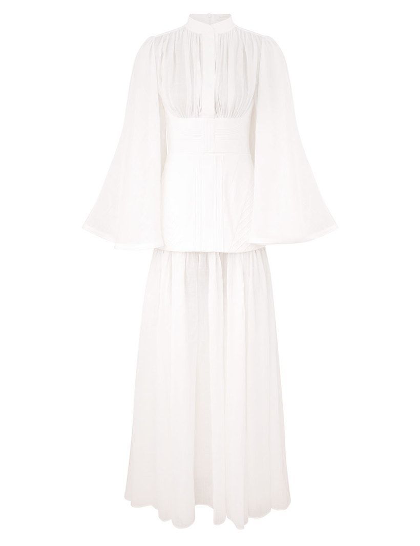 Zimmermann Flowing Long Sleeve Maxi Dress