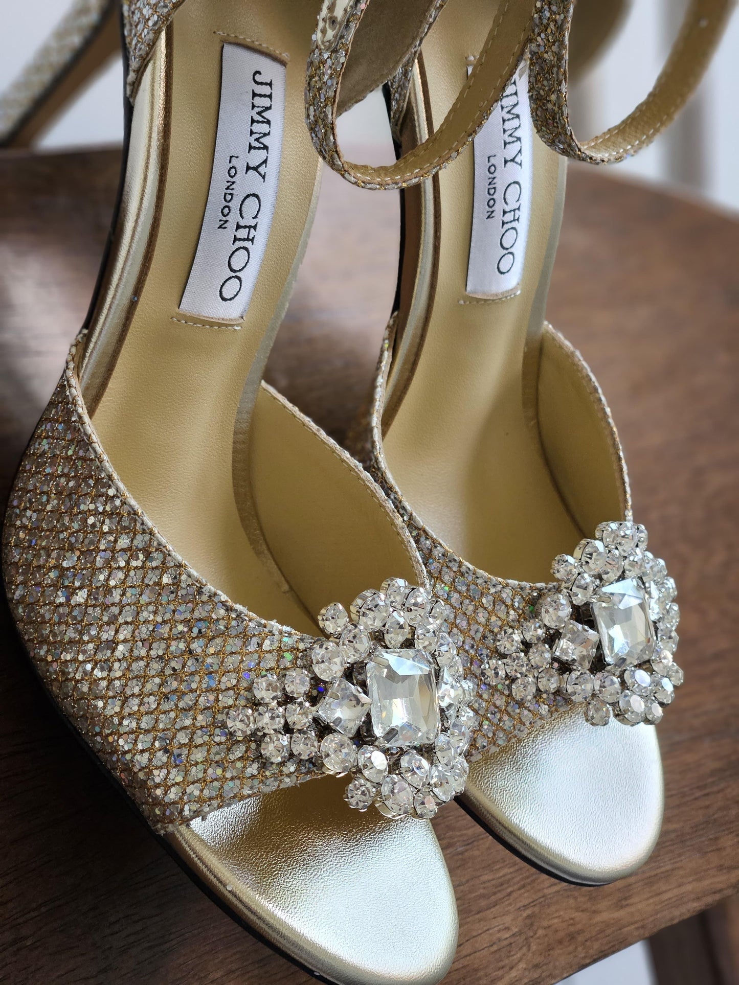 Jimmy Choo Annie 100 Crystal Pumps