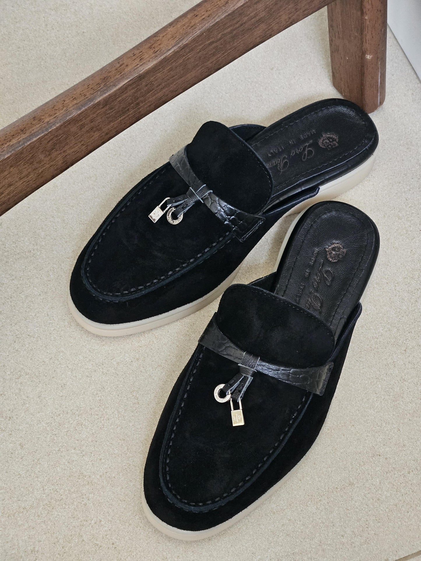 Loro Piana Summer Walk Backless Loafers