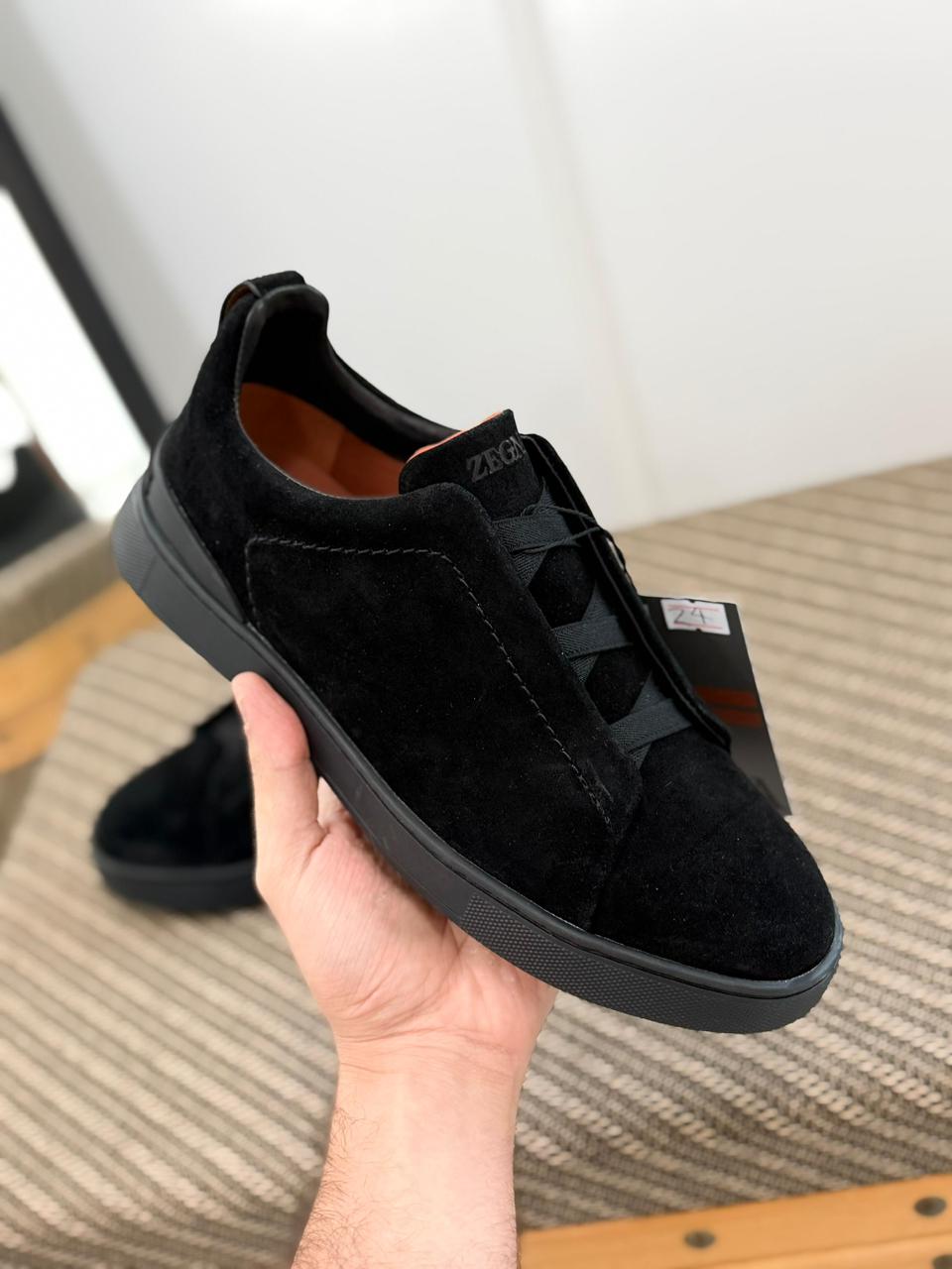 Zegna Suede Triple Stitch™ Sneakers
