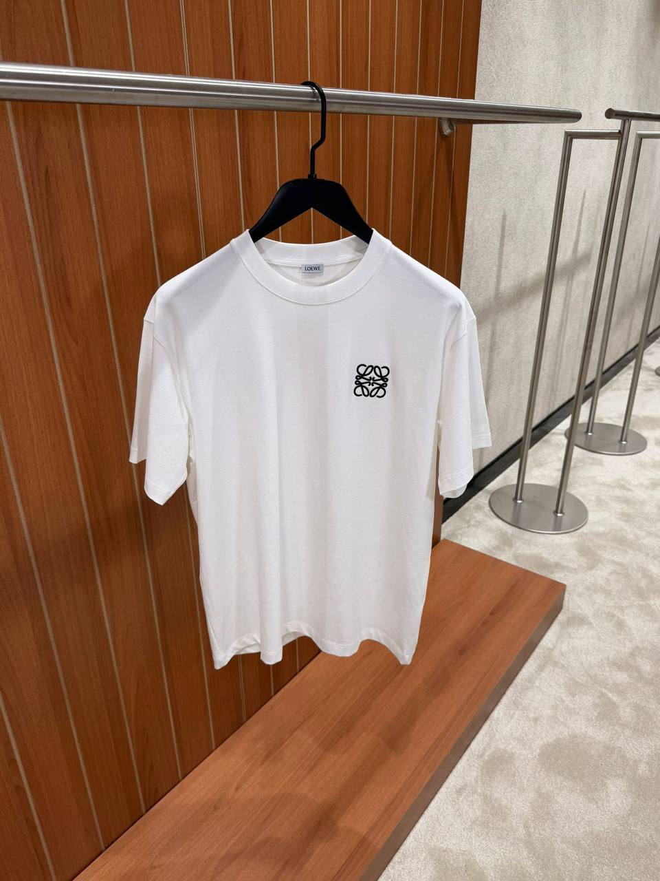 LOEWE cotton embroidered-logo T-shirt