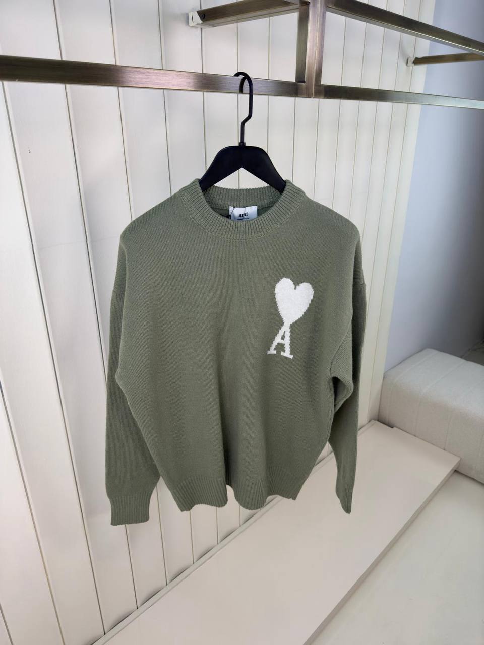 Ami Heart Crewneck Sweater