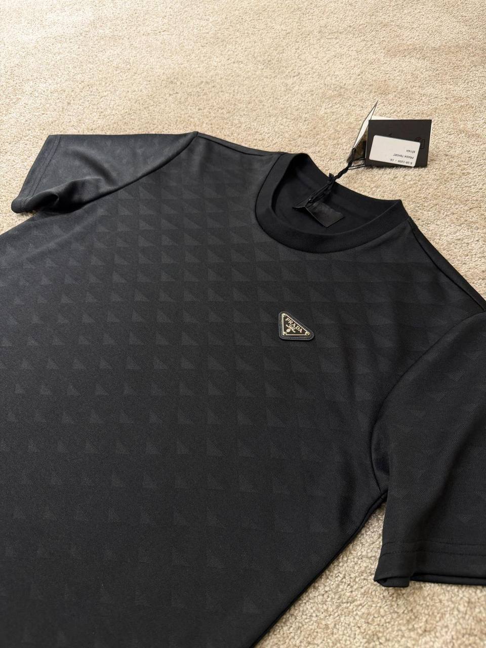 Prada Geometric-Pattern T-Shirt