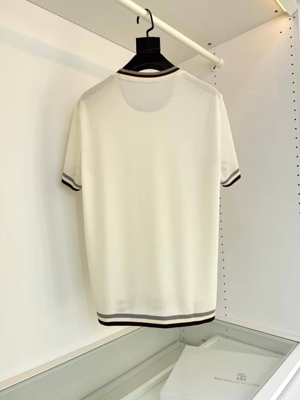 Brunello Cucinelli logo-embroidered T-shirt