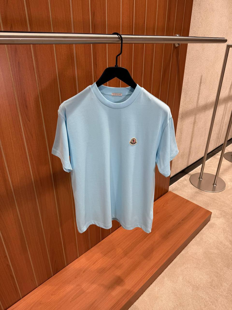 Moncler Logo Patch Cotton T-Shirt