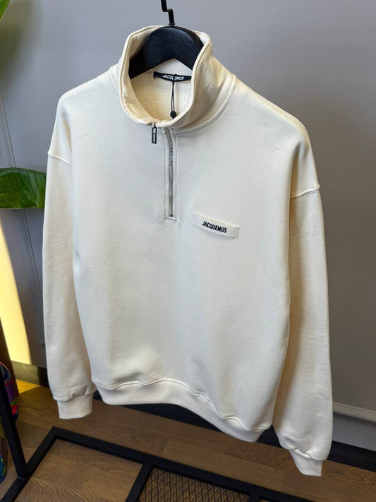 Jacquemus The Gros Grain zipped-rollneck sweatshirt