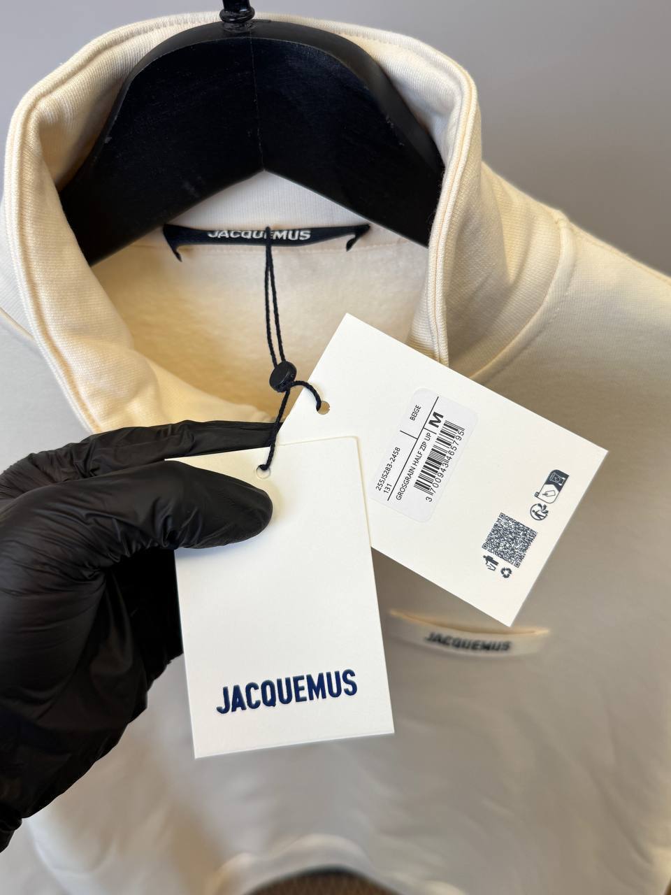 Jacquemus The Gros Grain zipped-rollneck sweatshirt