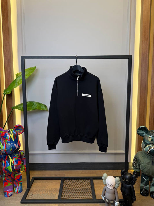 Jacquemus The Gros Grain zipped-rollneck sweatshirt