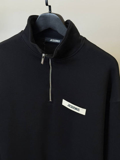 Jacquemus The Gros Grain zipped-rollneck sweatshirt