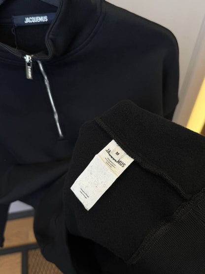 Jacquemus The Gros Grain zipped-rollneck sweatshirt