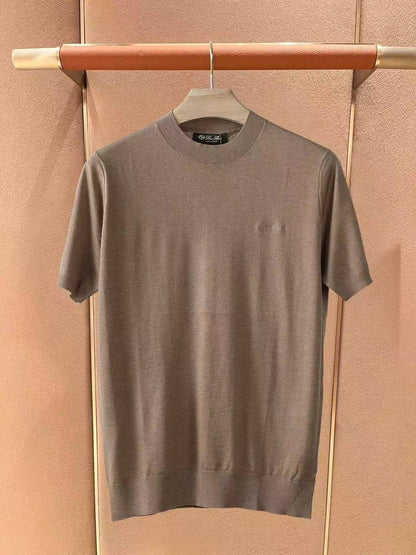 Loro Piana Fine-Knit Short-Sleeve T-Shir