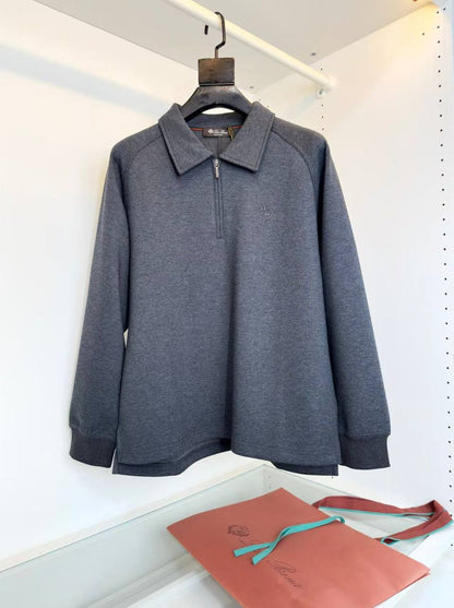 Loro Piana Half-Zip Wool Sweater