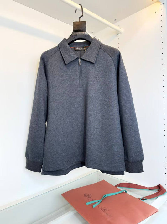 Loro Piana Half-Zip Wool Sweater