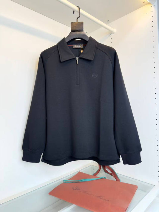 Loro Piana Half-Zip Wool Sweater