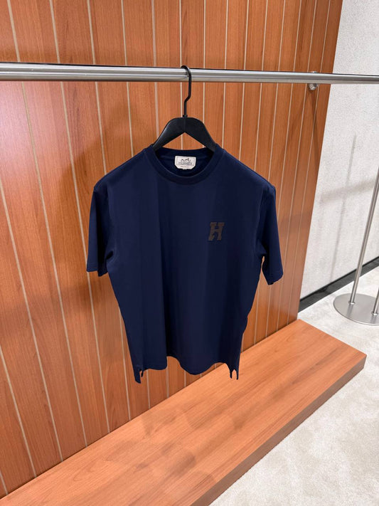 Hermes "H'Cheval" t-shirt with leather detail