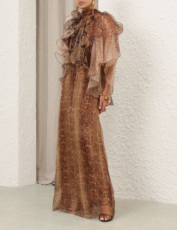 Zimmermann ruffle Long Dress