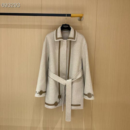 Hermès Belted Wool Coat