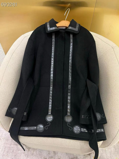 Hermès Belted Wool Coat