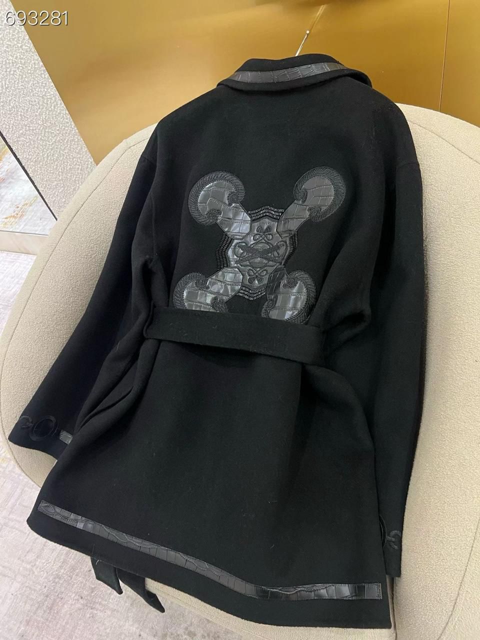 Hermès Belted Wool Coat