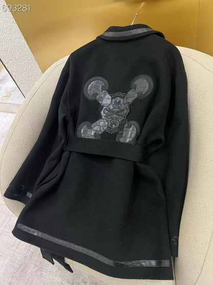 Hermès Belted Wool Coat