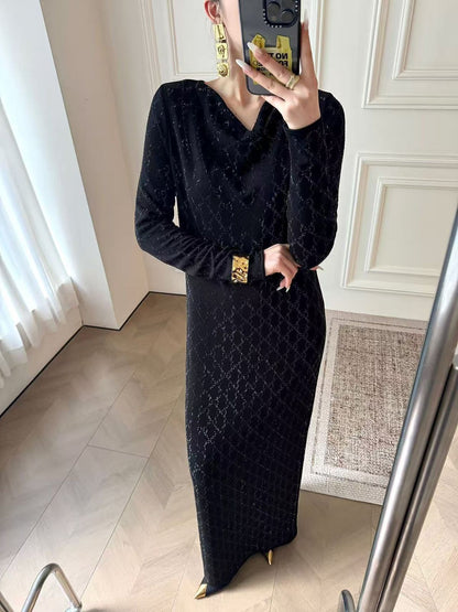 GUCCI Monogram Long Dress for Women