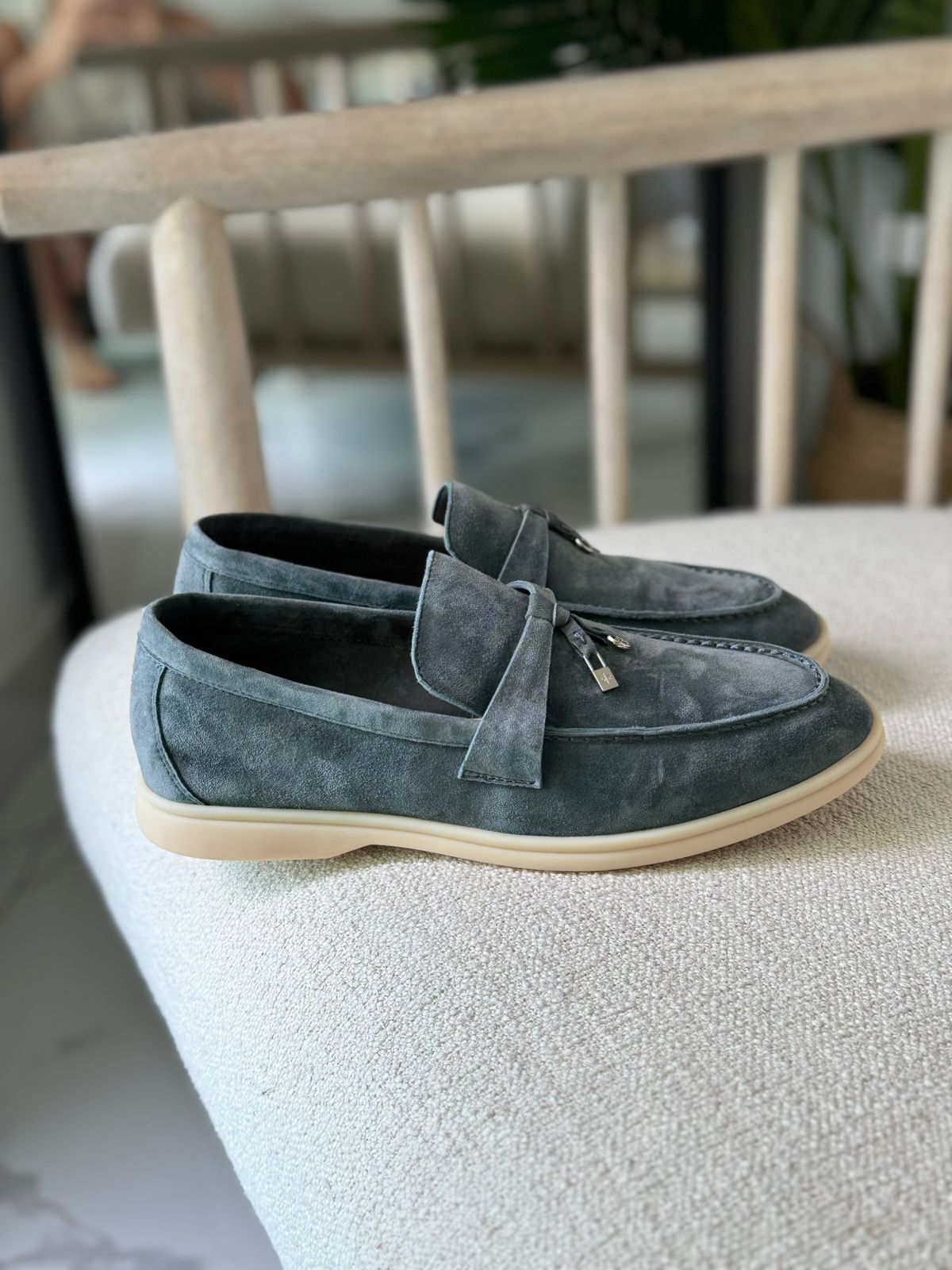 Loropiana Summer Walk Suede Loafers