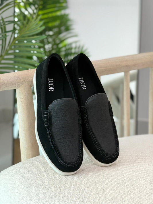 Louis Dior Loafers Classic Monogram Design
