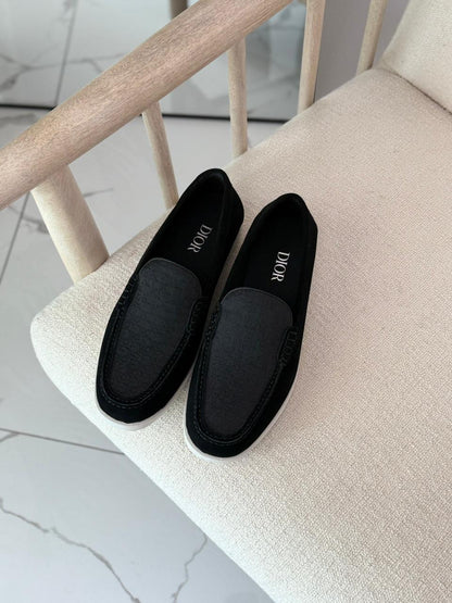 Louis Dior Loafers Classic Monogram Design