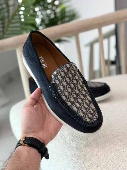 Louis Dior Loafers Classic Monogram Design