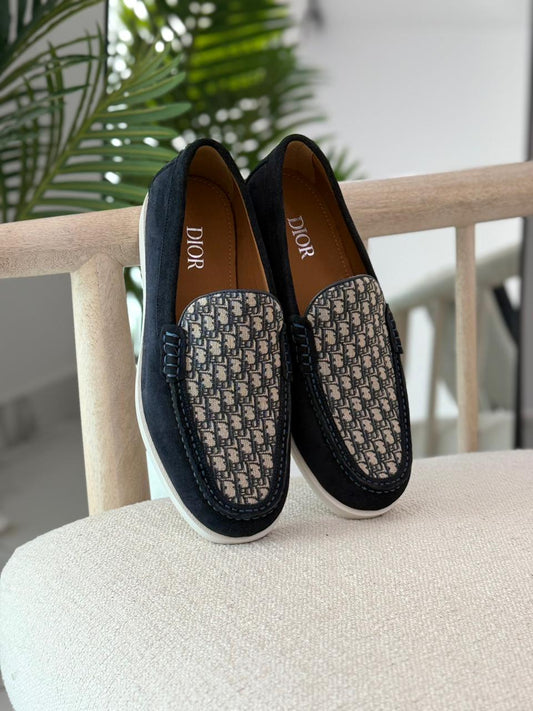 Louis Dior Loafers Classic Monogram Design