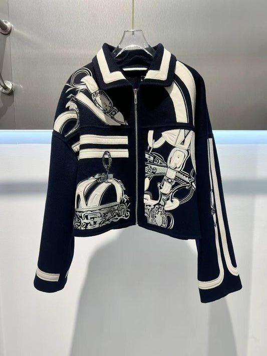 Louis Hemers Women’s Embroidered Zip Jacket