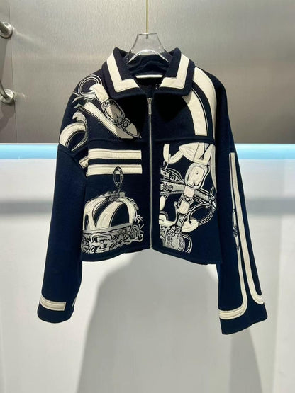 Louis Hemers Women’s Embroidered Zip Jacket