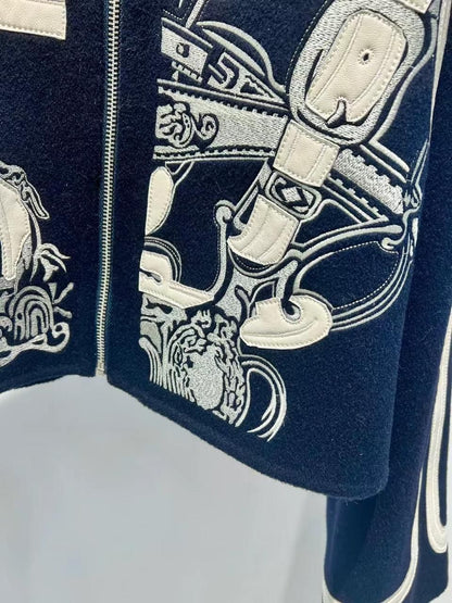 Louis Hemers Women’s Embroidered Zip Jacket