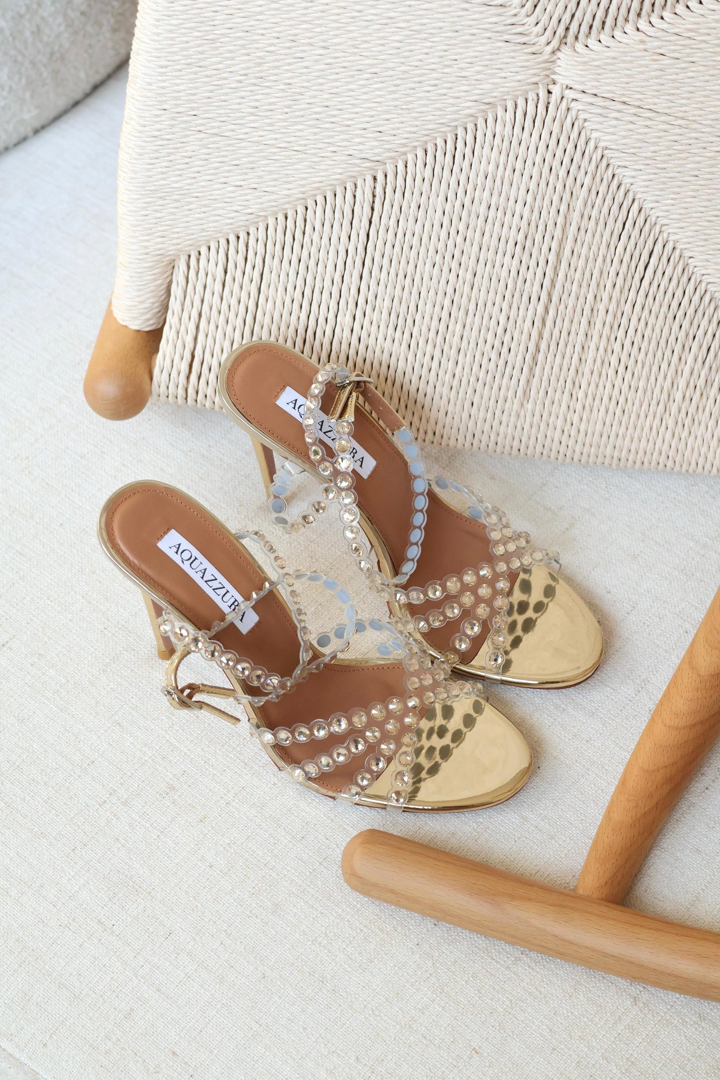 Aquazzura Crystal Strap Sandal