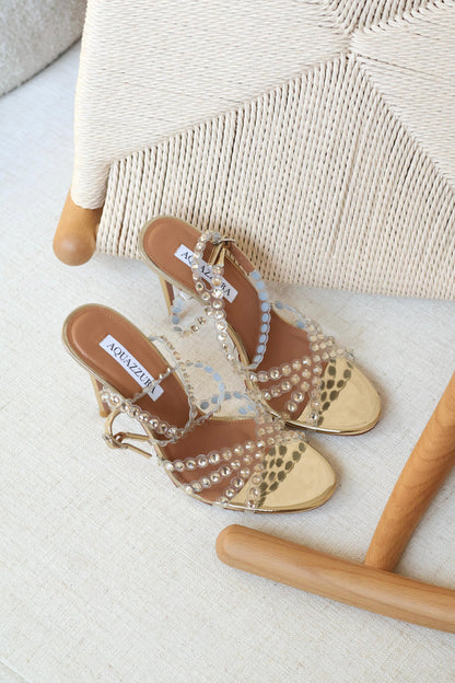 Aquazzura Crystal Strap Sandal