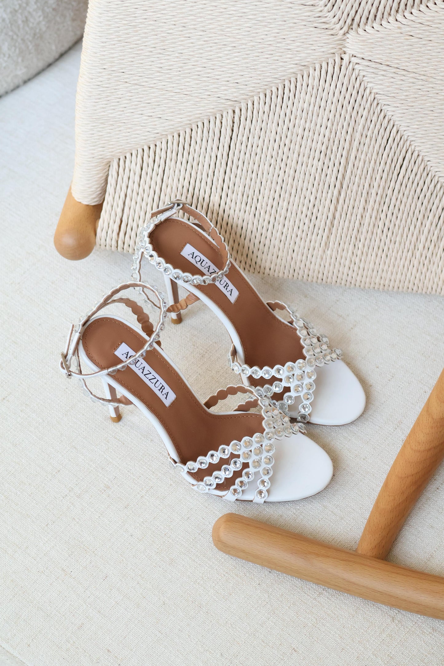 Aquazzura Crystal Strap Sandal