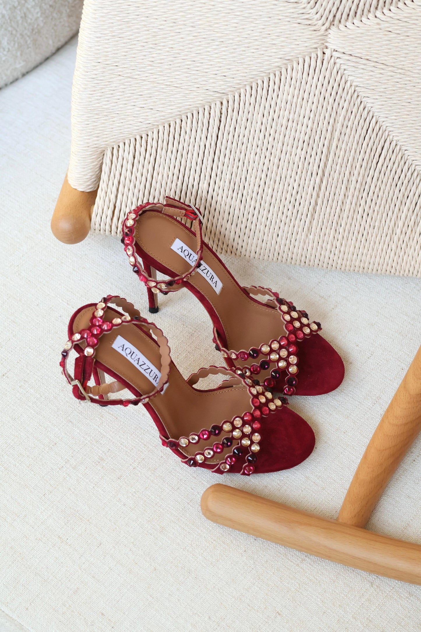 Aquazzura Crystal Strap Sandal