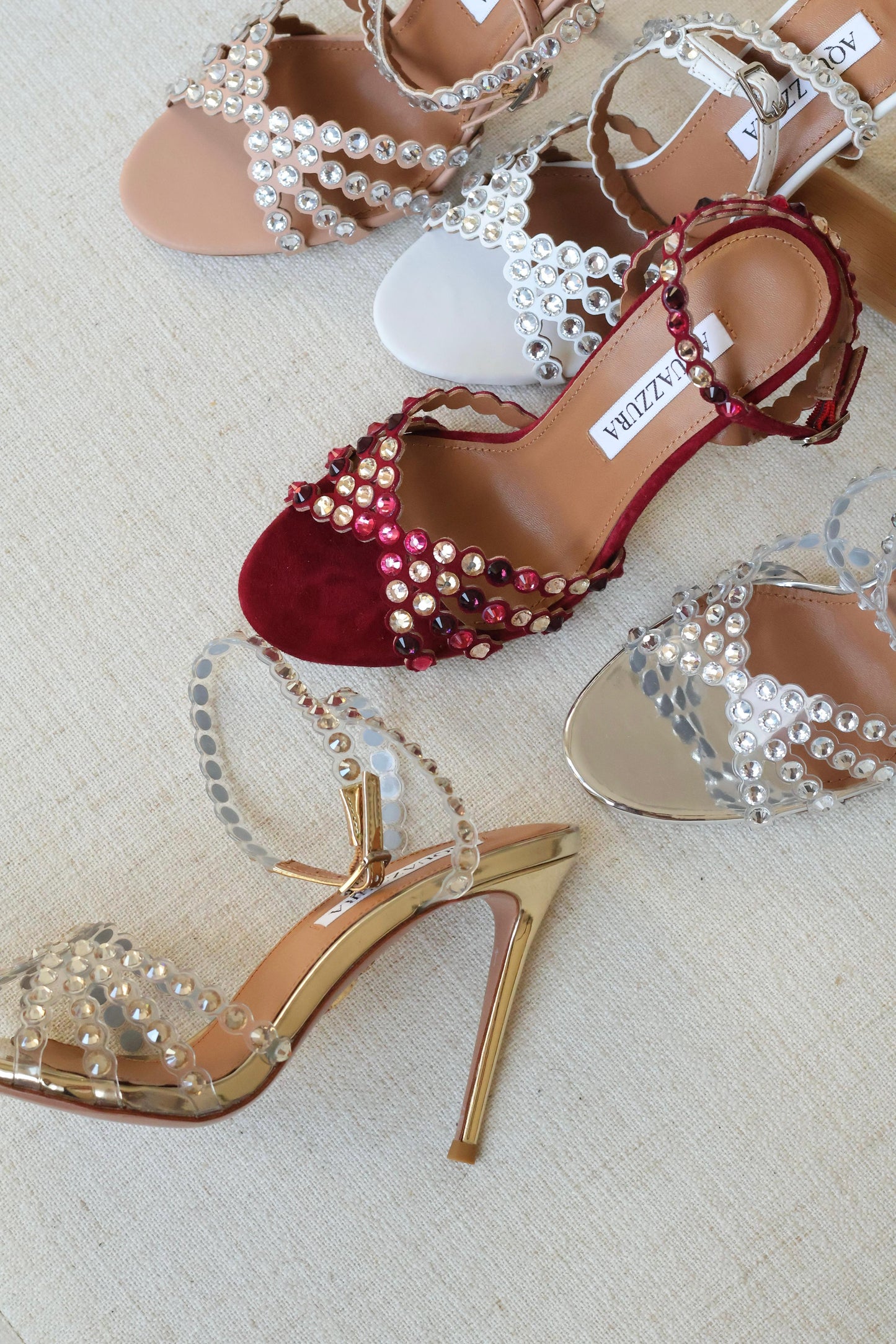 Aquazzura Crystal Strap Sandal